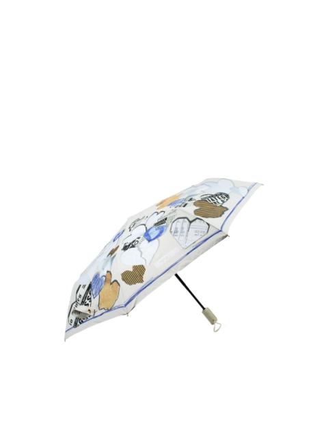 heart-print umbrella