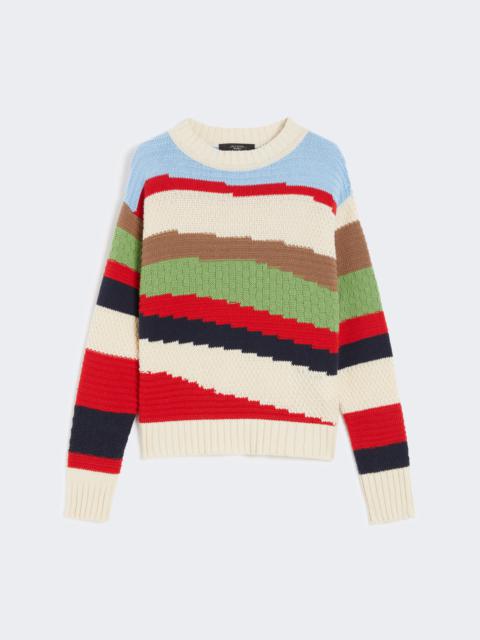 POLO Inlaid cotton sweater