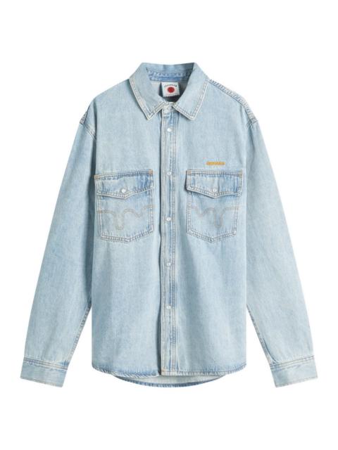 ICECREAM Chainstitch Light Wash Denim Shirt