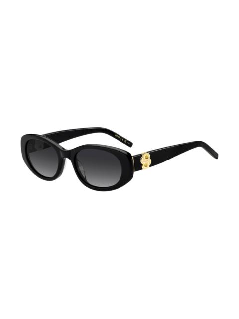 BLACK-ACETATE SUNGLASSES WITH DOUBLE B MONOGRAM