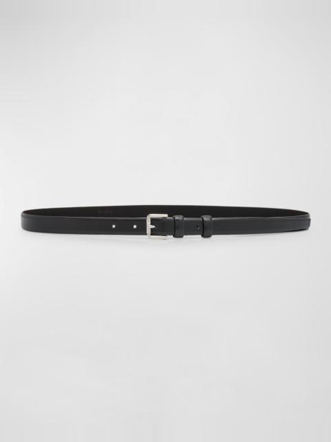 Patent Leather Skinny Belt