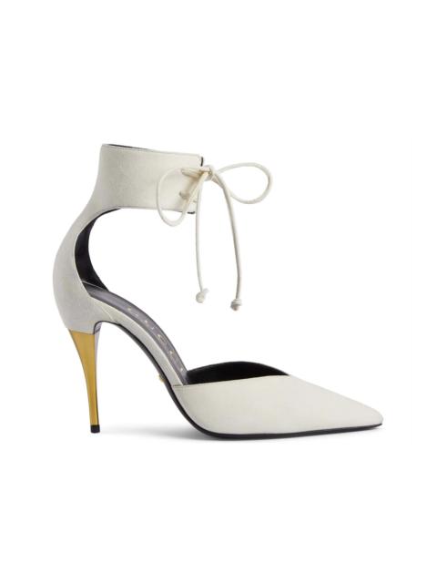 Gucci High Heel Pump with Ankle Cuff White (Women's)