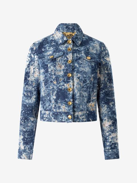 Denim Jacket With Discoloration