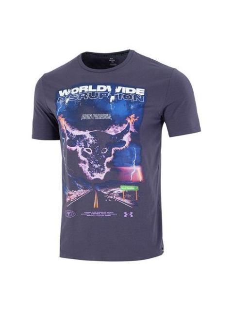 Under Armour Project Rock WW Disruption T-Shirt 'Purple' 1373747-558