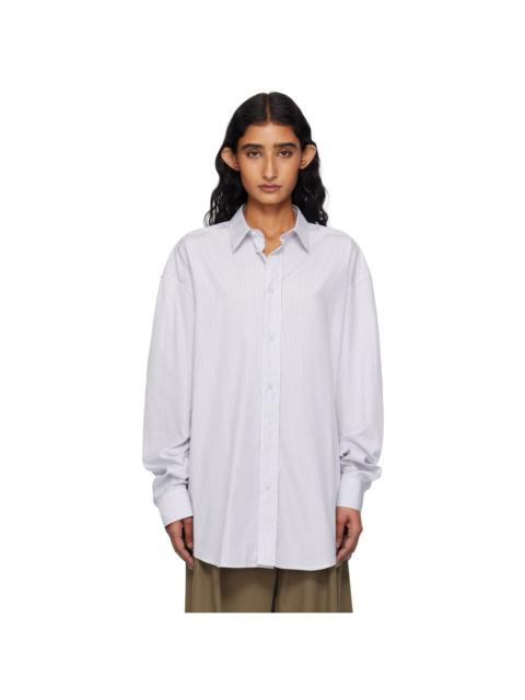 White & Blue Ment Shirt