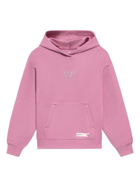 (WMNS) Li-Ning Logo Hoodie 'Pink' AWDS046-7