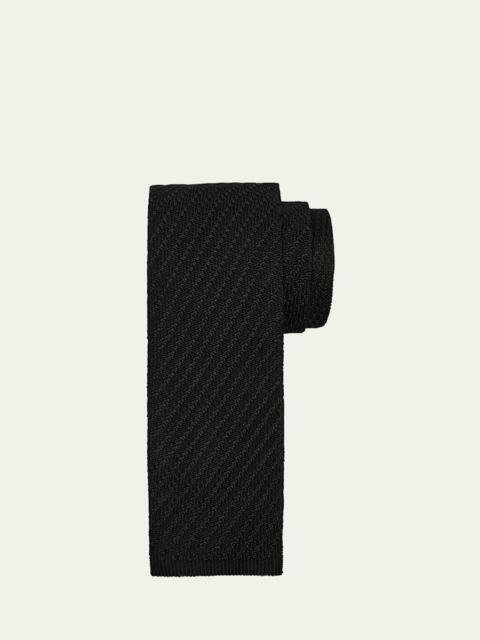 Men's Tricot Silk Knit Tie