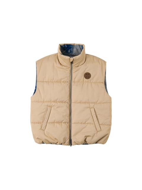 Logo Print Oversized Reversible Vest