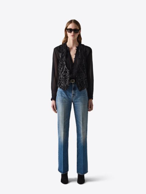 VEST 78 BLACK VELVET