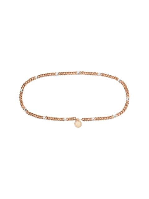 crystal-embellished chain belt