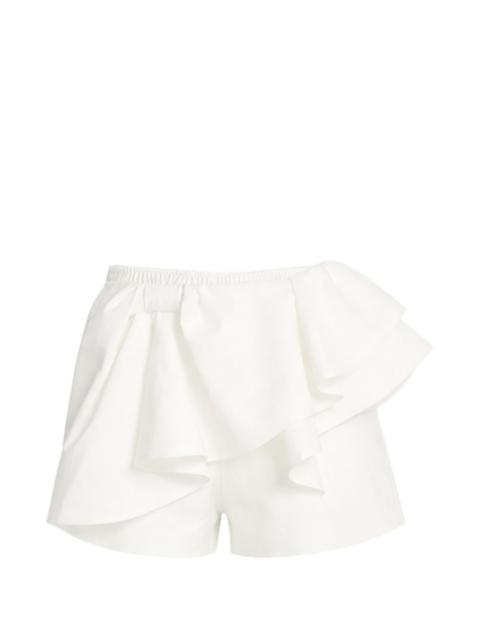 ruffled mini skirt