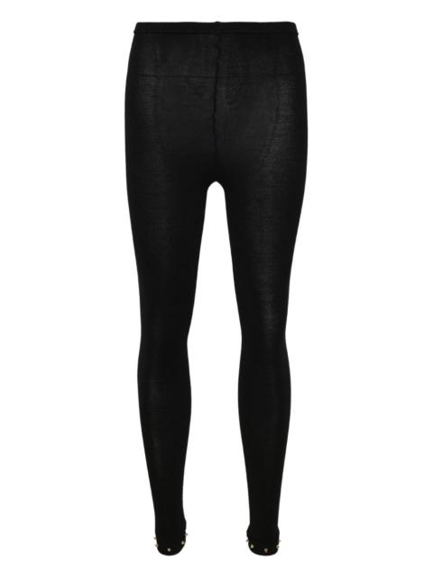 elasticated-waist leggings