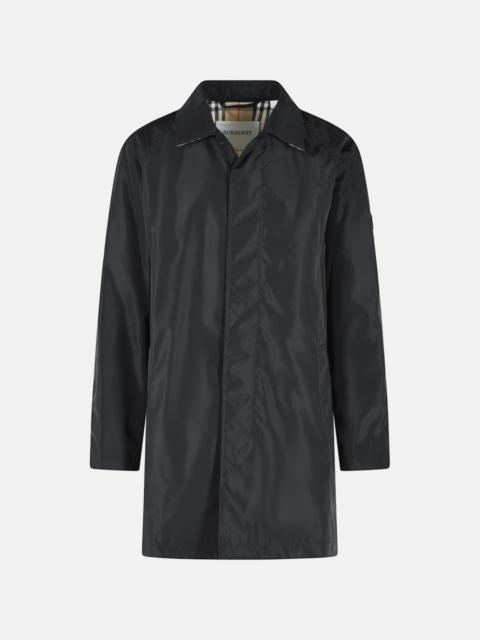 'RIDGEWOOD' BLACK NYLON CAR COAT