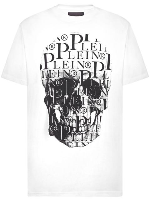 skull-print cotton T-shirt