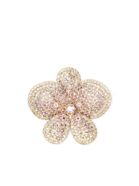 flower embellished brooch