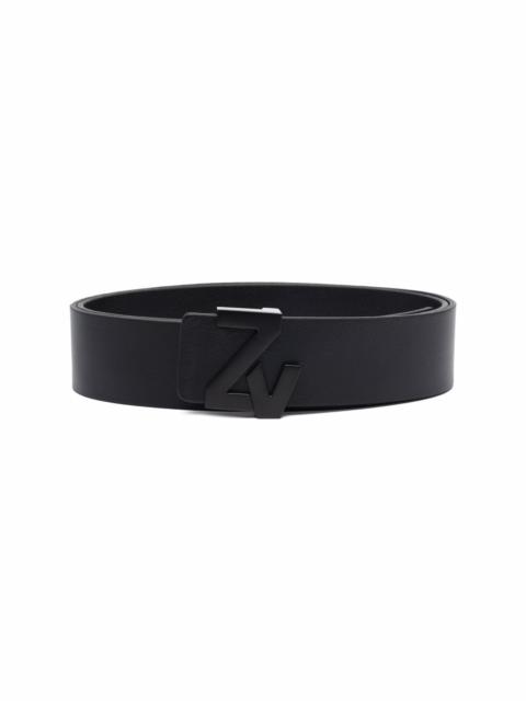logo-buckle belt