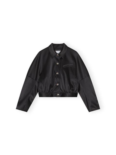 DOUBLE SATIN SHORT JACKET