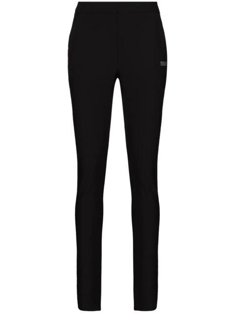 logo-print slim-fit trousers