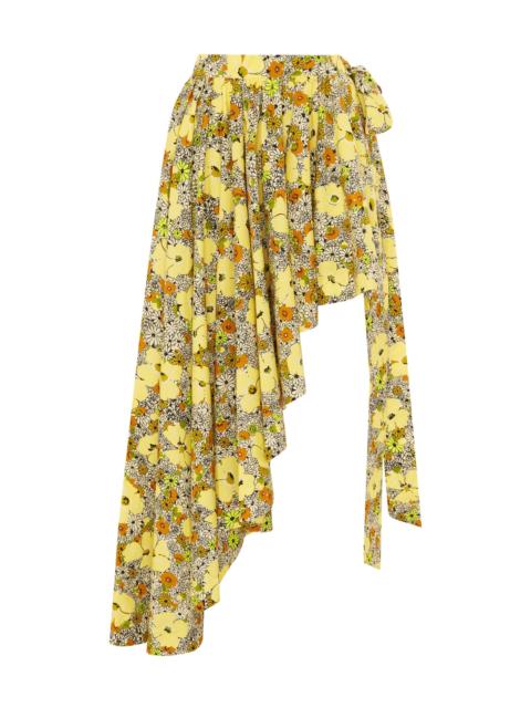 Orange Blossom Assymetric Skirt