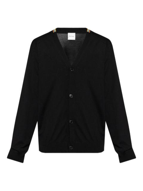 stripe-detail cardigan