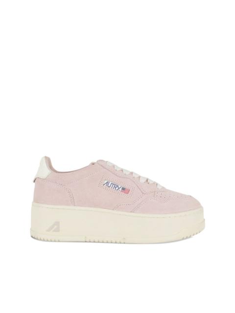 platform suede sneakers