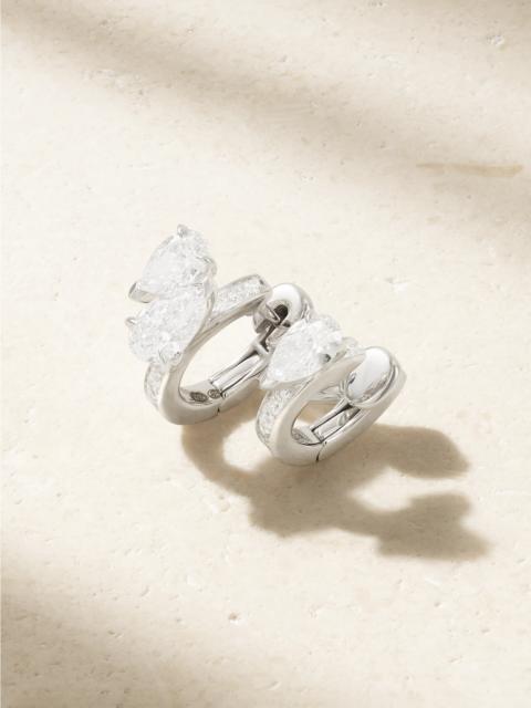 Serti Sur Vide 18-karat White Gold Diamond Single Earring