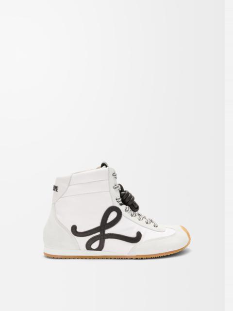 Ballet Runner 2.0 high-top in nylon and calfskin