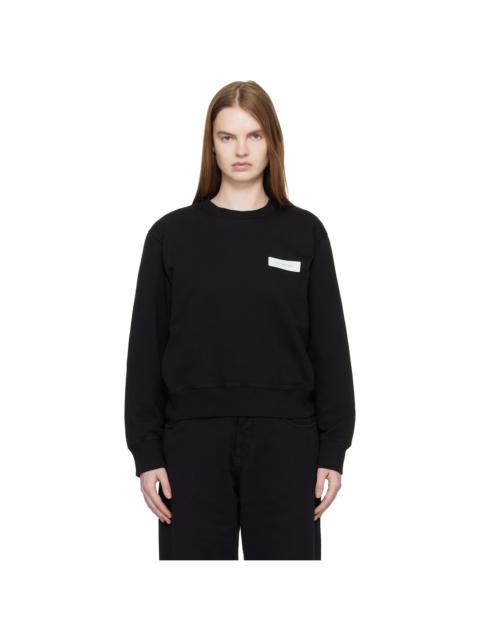 Black Cotton Sweatshirt