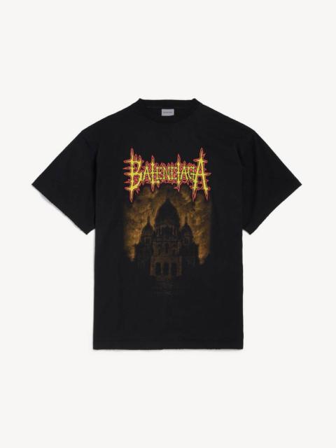 Men's Balenciaga Sacré Coeur Oversized T-shirt in Black