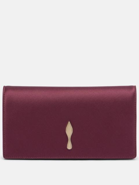 Bettina crêpe satin clutch