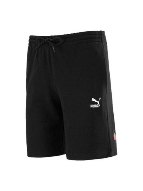PUMA Club Shorts Embroidered Logo Casual Sports Black 533103-01