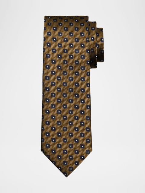 Men & apos;s Woven Floral Silk Tie