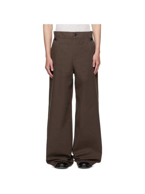 Brown Overlay Trousers