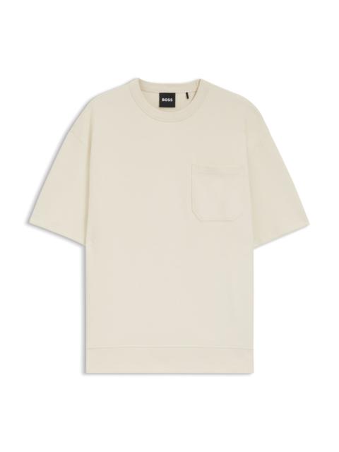 PEACHED T-SHIRT IN A COTTON BLEND