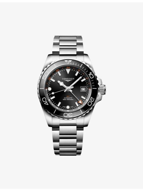 L3.790.4.56.6 HydroConquest GMT Stainless-Steel Automatic Watch