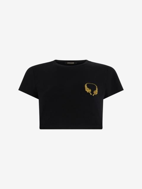 Cotton Crop Top with Tigers