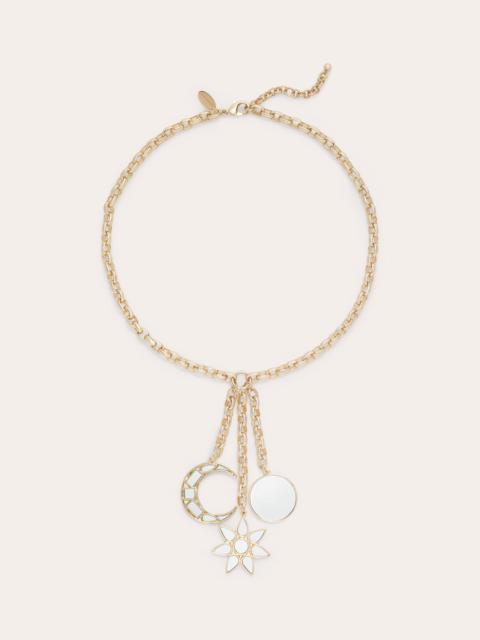 Aurelius Mirrored Charm Necklace