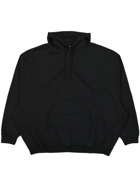 logo-embroidered hoodie