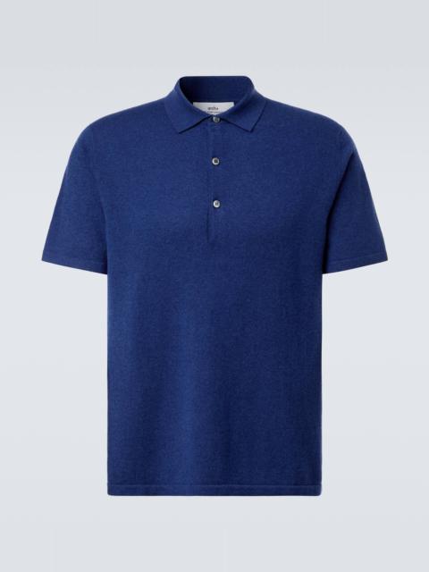 Cashmere polo shirt