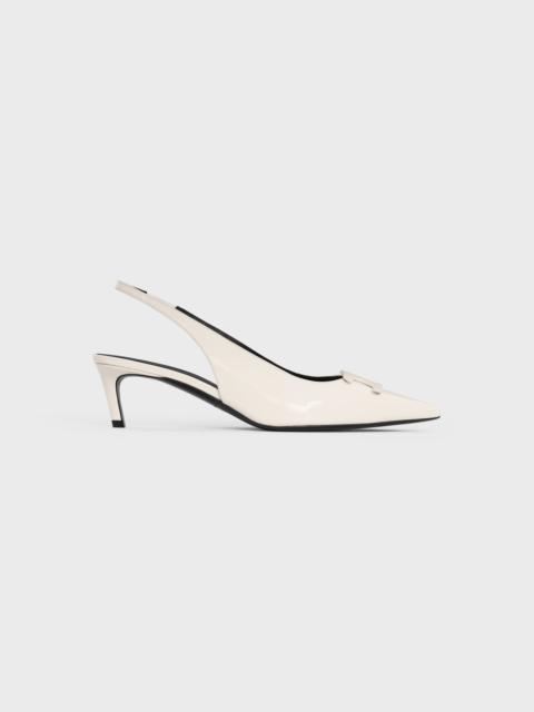 CELINE CELINE ALMA TRIOMPHE SLINGBACK in PATENT CALFSKIN
