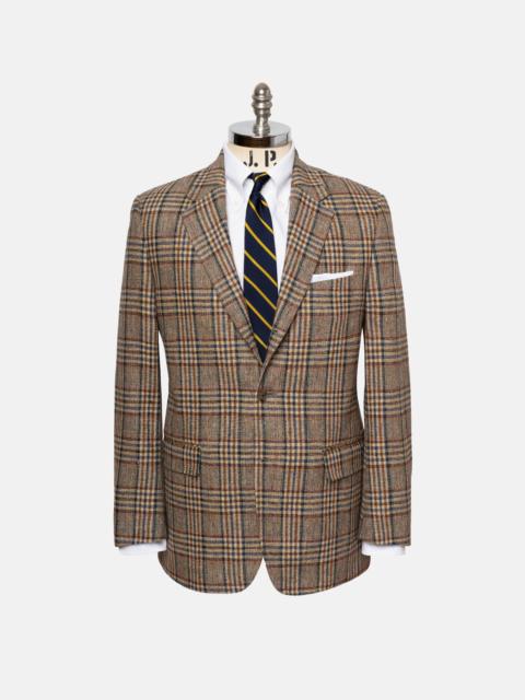 MADE-IN-CANADA TAN, RUST & BLUE PRINCE OF WALES SPORT COAT