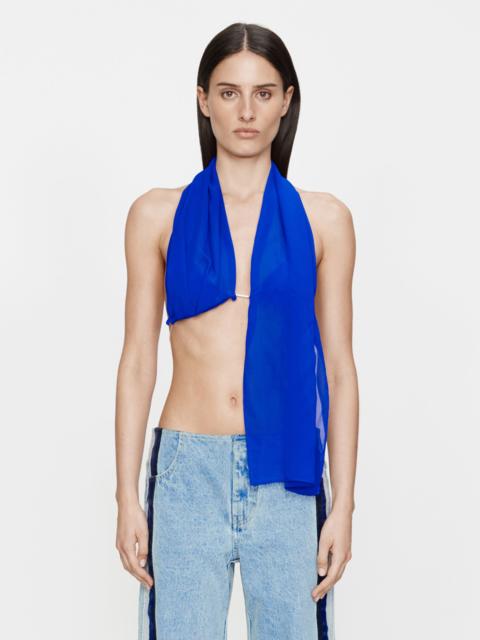 Silk Scarf Chain Bra Top