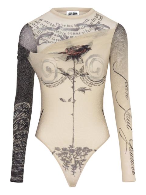 double layer printed bodysuit