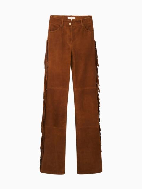 Jenya Suede Fringe Pant