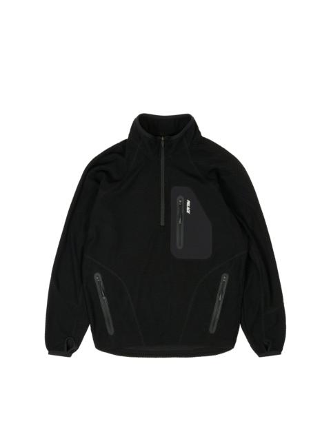 RUN IT 1/2 ZIP THERMAL TRACK JACKET BLACK