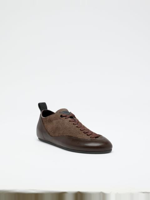 Arcadia Sneakers in Brushed Calf Suede