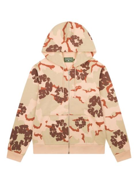 printed zip-up hoodie