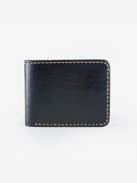 CALF FOLDING WALLET - BLACK