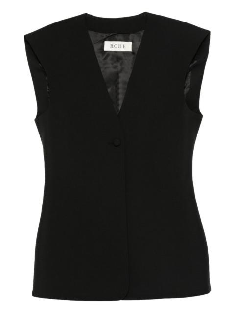 single-button waistcoat