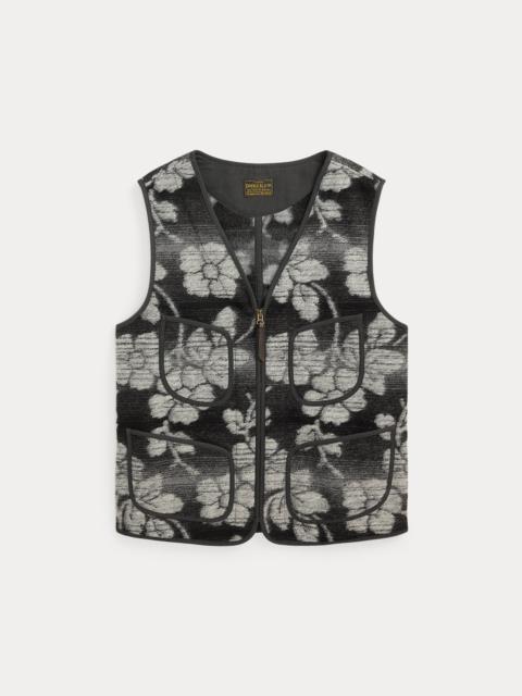 Floral Pile Fleece Vest